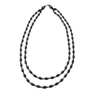 Double Gray Pearl Necklace
